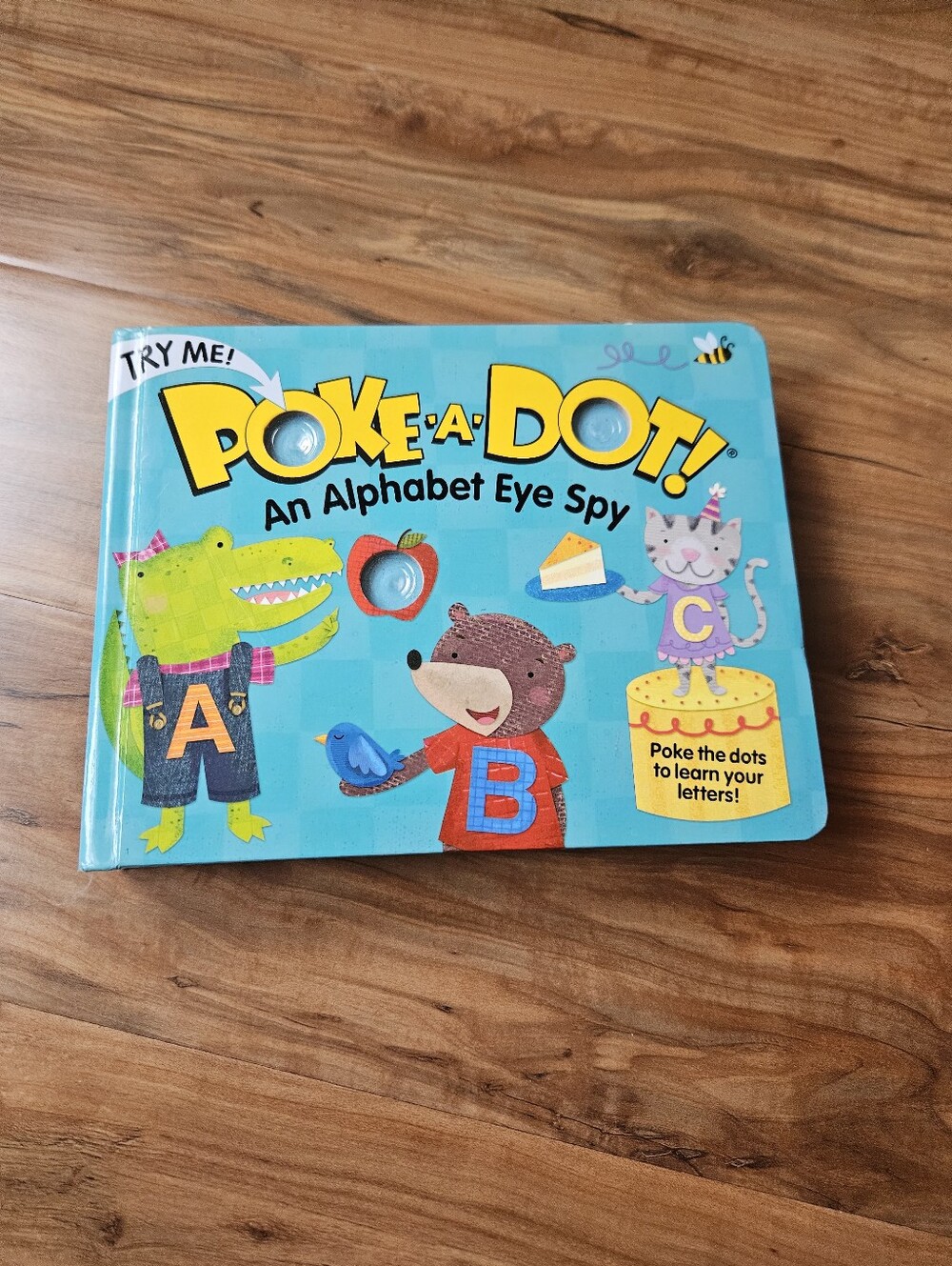 Melissa & Doug Poke-A-Dot! Alphabet Eye Spy Board Book - Blue